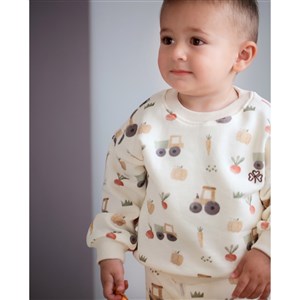 Adelie's Organik Pamuklu Sweatshirt Takım Kamyon