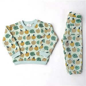 Adelie's Organik Pamuklu Sweatshirt Takım Elma