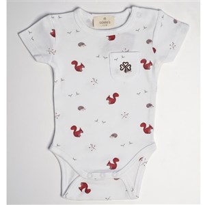 Adelie's Organik Pamuklu Kısa Kollu Body