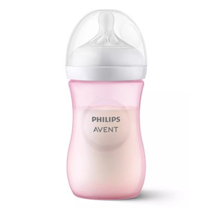 Avent Natural Response PP Biberon 260 ml 1+ Ay Pembe
