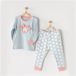 Andywawa Kız Bebek Pijama Takımı 2'li Set