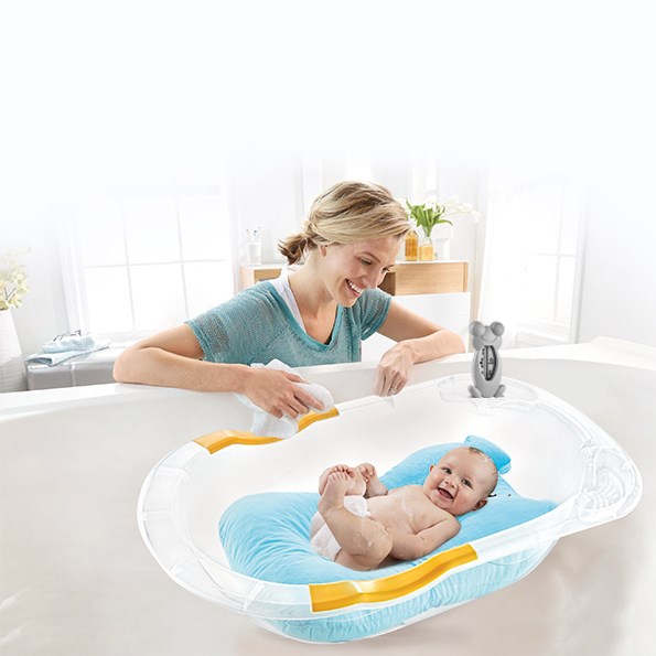 BabyJem Kurbağa Banyo ve Oda Termometresi Gri