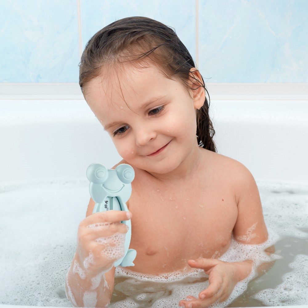 BabyJem Kurbağa Banyo ve Oda Termometresi Turkuaz