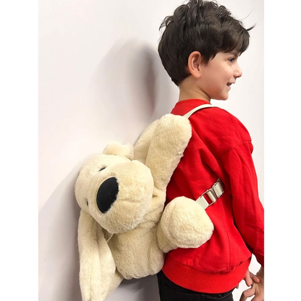 BabyJem Peluş Çanta - Köpek Beyaz