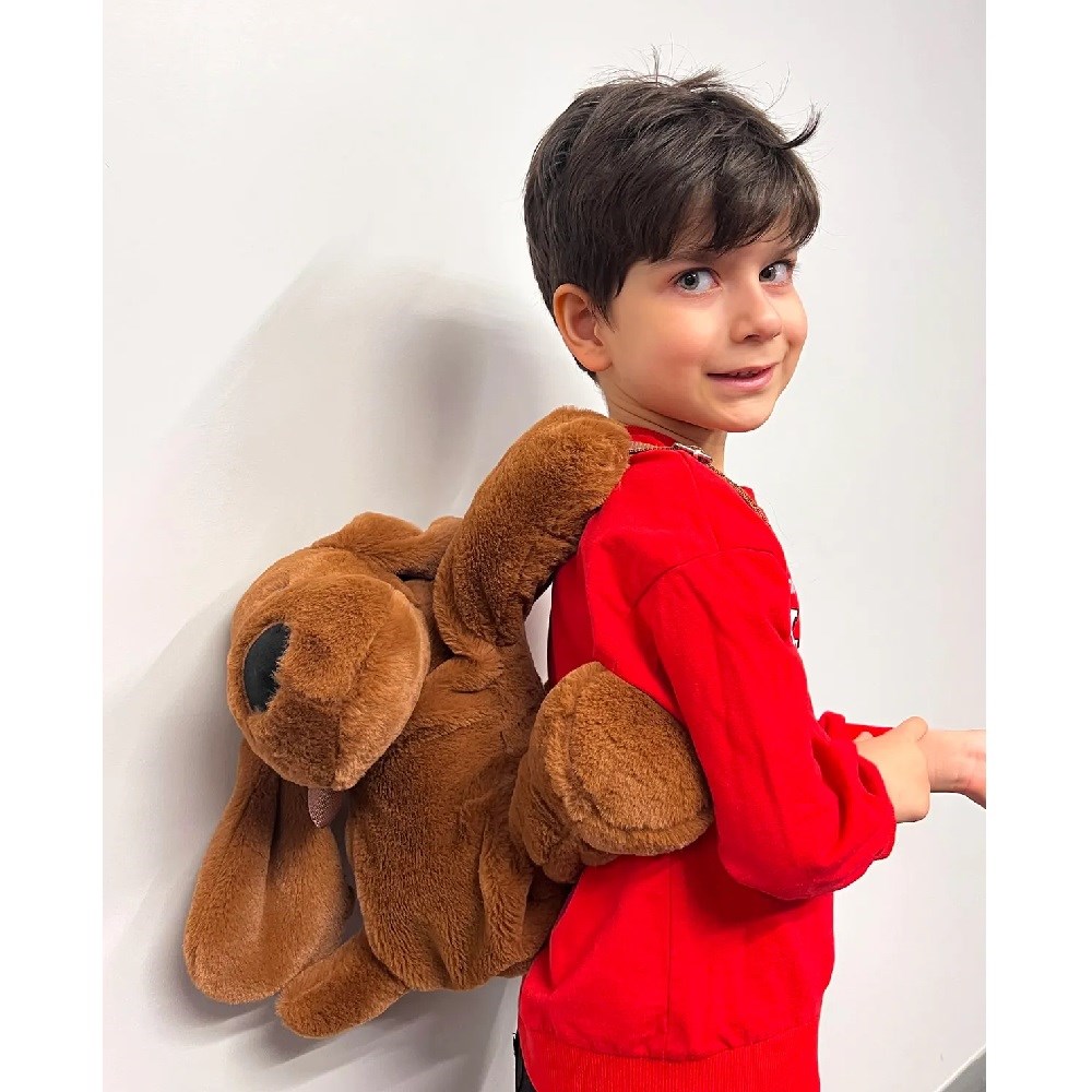 BabyJem Peluş Çanta - Köpek Kahverengi 