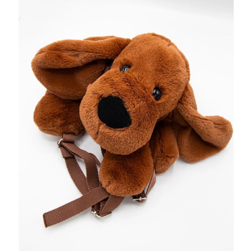BabyJem Peluş Çanta - Köpek Kahverengi 