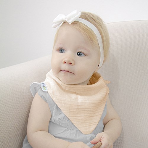 BabyJem Diş Kaşıyıcılı Müslin Önlük Pembe