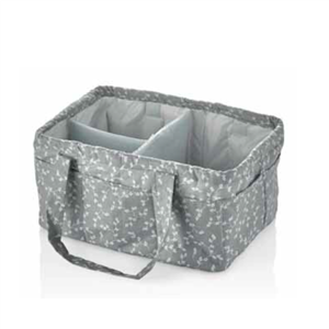 BabyJem Katlamalı Anne& Bebek Organizer Gri Çiçek