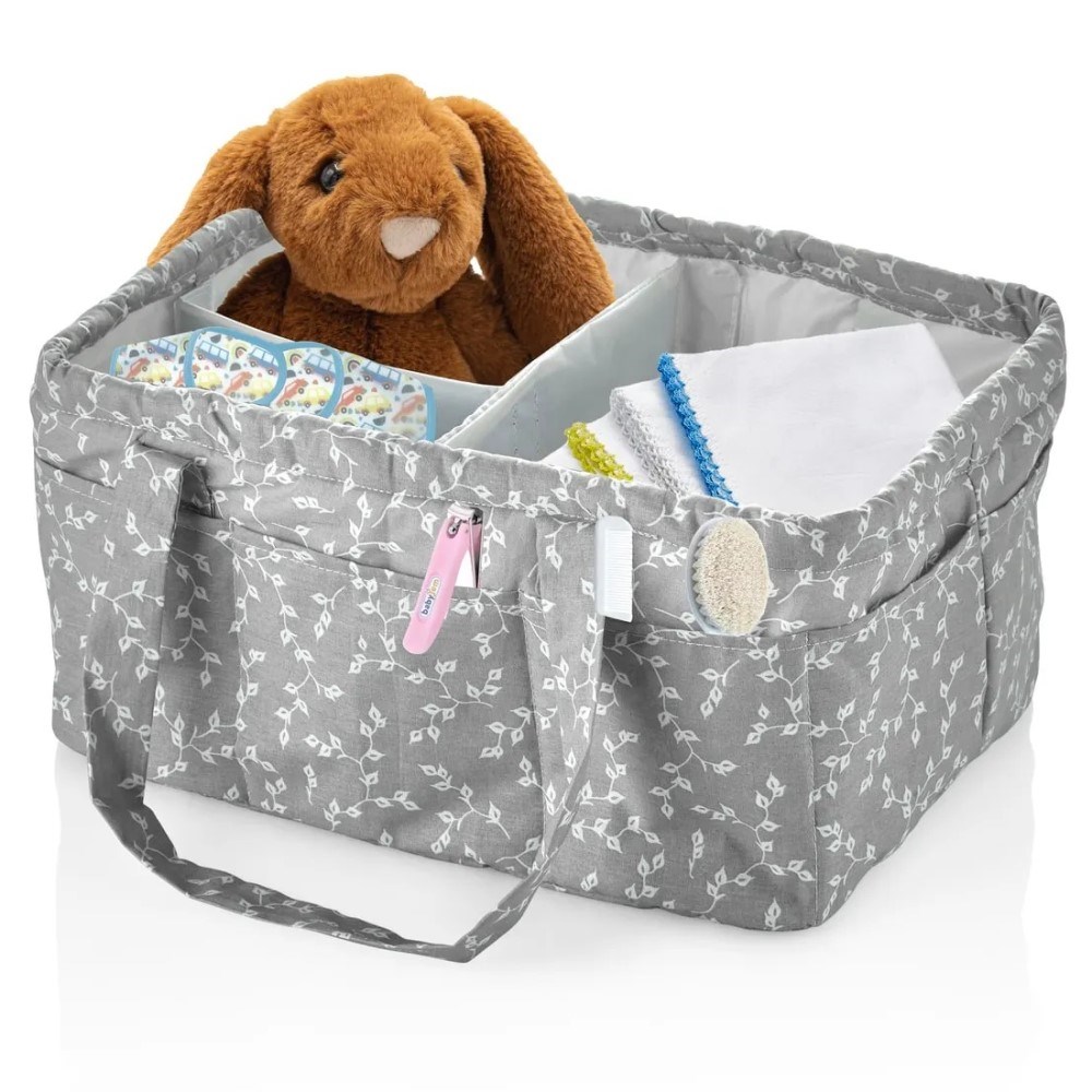 BabyJem Katlamalı Anne & Bebek Organizer Somon Çiçek Orjinal