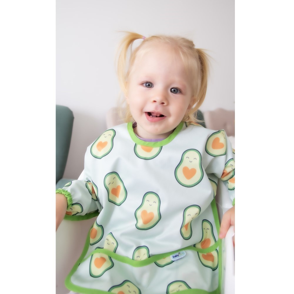 BabyJem Baskılı Blw Kollu Önlük Avakado Orjinal