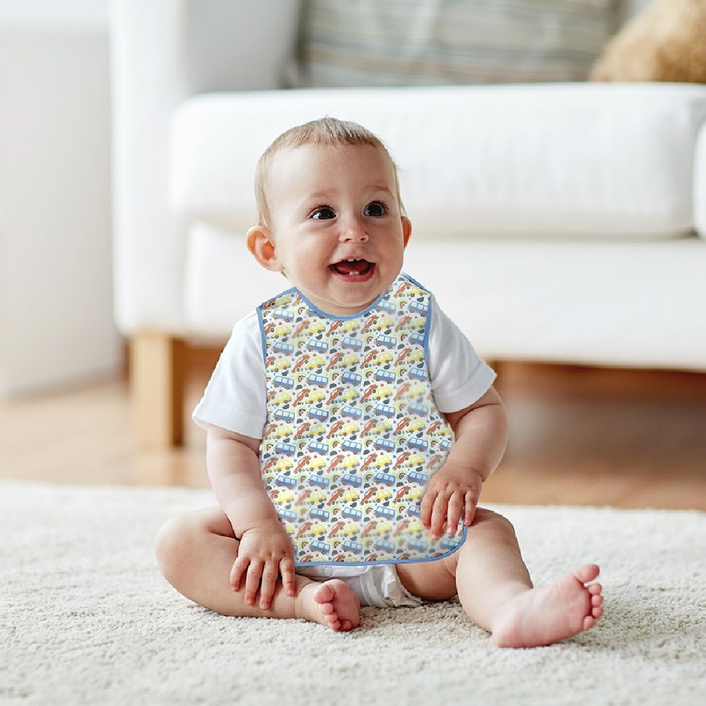 BabyJem Leke Tutmaz Giymeli Önlük Mavi Orjinal