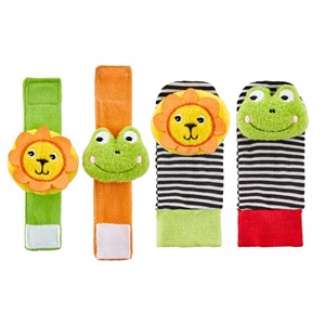 BabyJem Çıngıraklı Çorap ve Bileklik Aslan-Kurbağa
