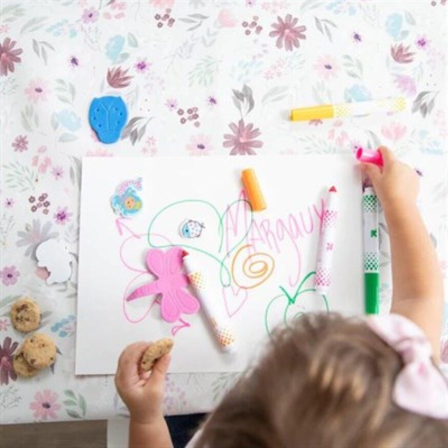 Bumkins Splat Mat / Çok Amaçlı Örtü - Floral 