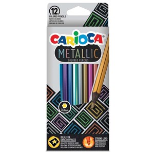 Carioca Metalik Kuru Boya Kalemi 12'li