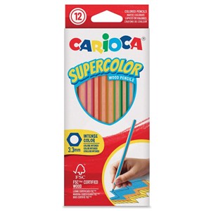 Carioca Süpercolor Kuru Boya Kalemi 12'Li