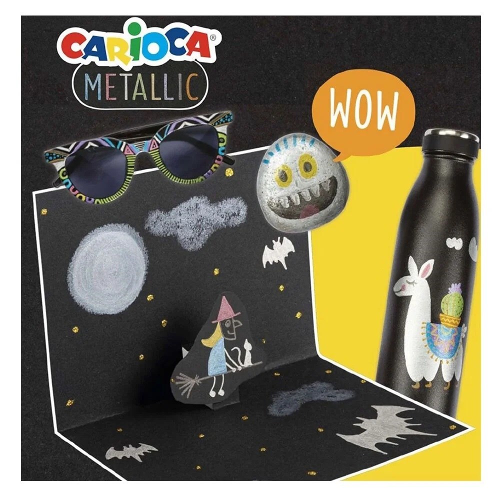 Carioca Guaj Boya(Süper Yıkanabilir) Metalik 6 Renk Orjinal