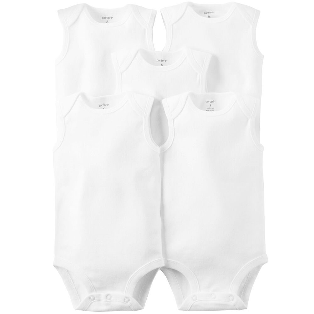 Carter's Bebek Kısa Kol Body 5'li Set Beyaz