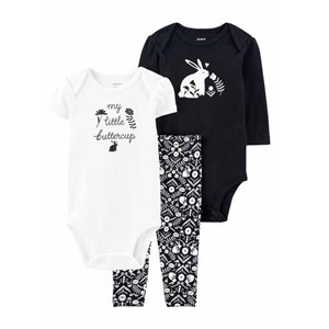 Carter's Kız Bebek 3'lü Alt Üst Set