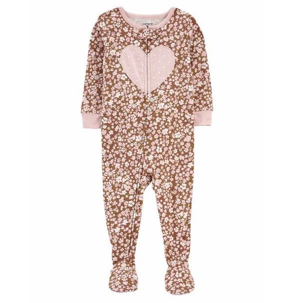 Carter's Kız Bebek Uzun Kol Patikli Tulum Pembe