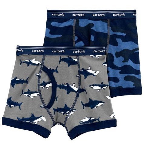 Carter's Erkek Boxer 2'li Set Gri