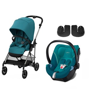 Cybex Melio Bebek Arabası River Blue Aton 5 Travel Set