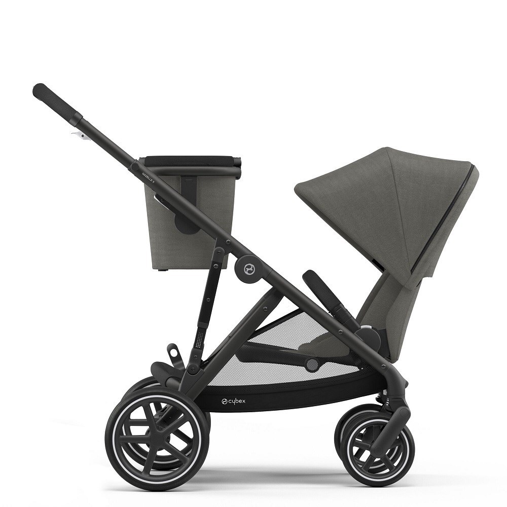 Cybex Gazelle S Black İkiz Bebek Arabası- Soho Grey 