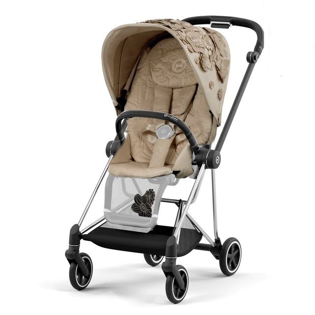 Cybex Mios Chrome Brown Simply Flowers Beige Özel Seri