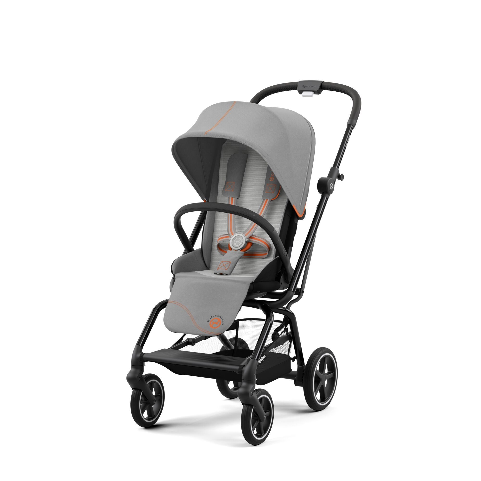 Cybex Eezy S Twist 2 Bebek Arabası Kabin Boy Black Lava Grey Gri
