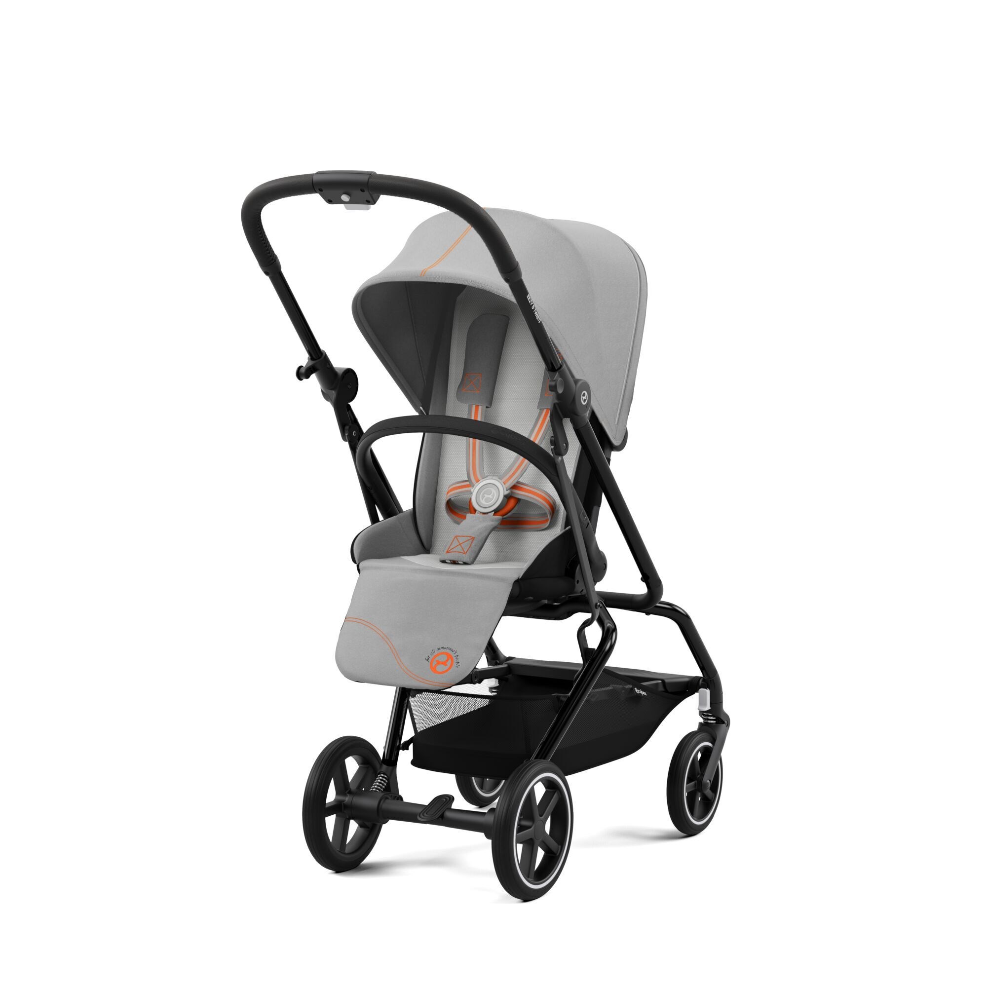 Cybex Eezy S Twist 2 Bebek Arabası Kabin Boy Black Lava Grey Gri