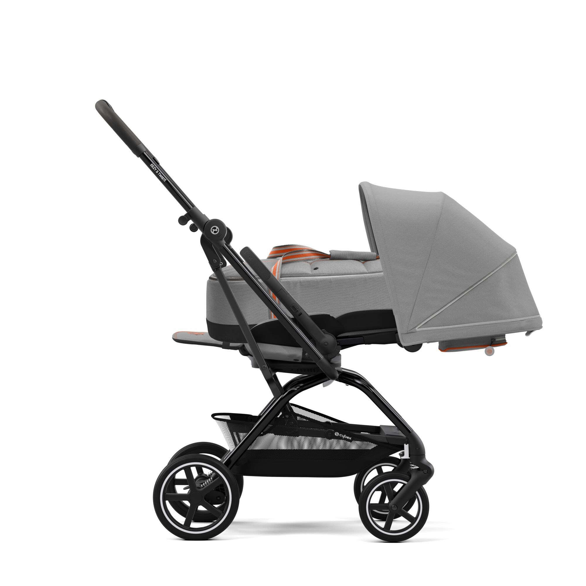 Cybex Eezy S Twist 2 Bebek Arabası Kabin Boy Black Lava Grey Gri