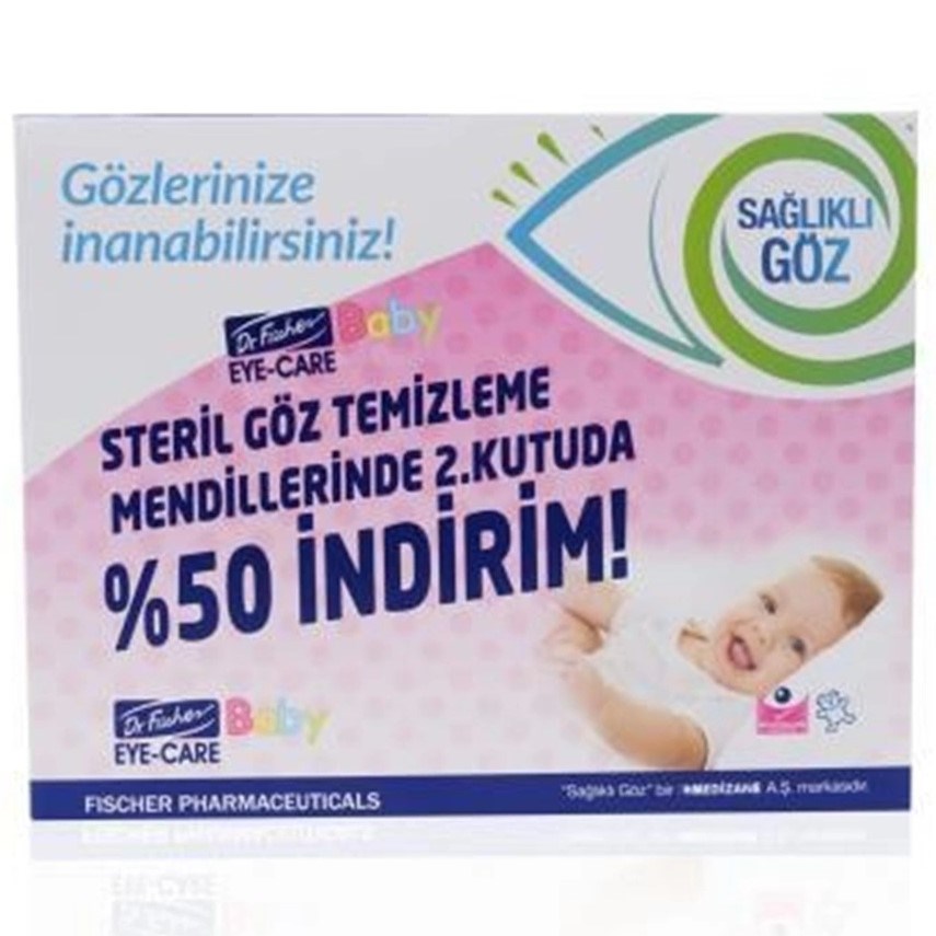 Dr Fischer Eye Care Bebek Steril Göz Temizleme Mendili 30x2'li Orjinal