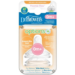 Dr Browns Prematüre Silikon Geniş Ağız Biberon Emziği İkili 0m+