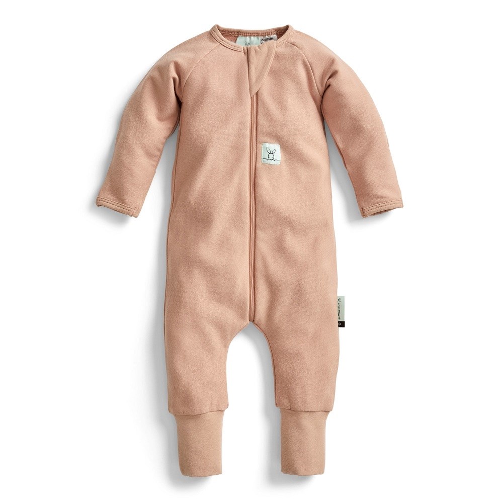 ErgoPouch Organik Pamuklu Patikli Pijama Tulum 1.0 TOG Latte Kahverengi 