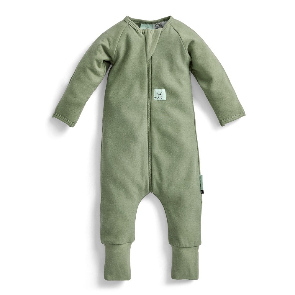 ErgoPouch Organik Pamuklu Patikli Pijama Tulum 1.0 TOG Moss Yeşil