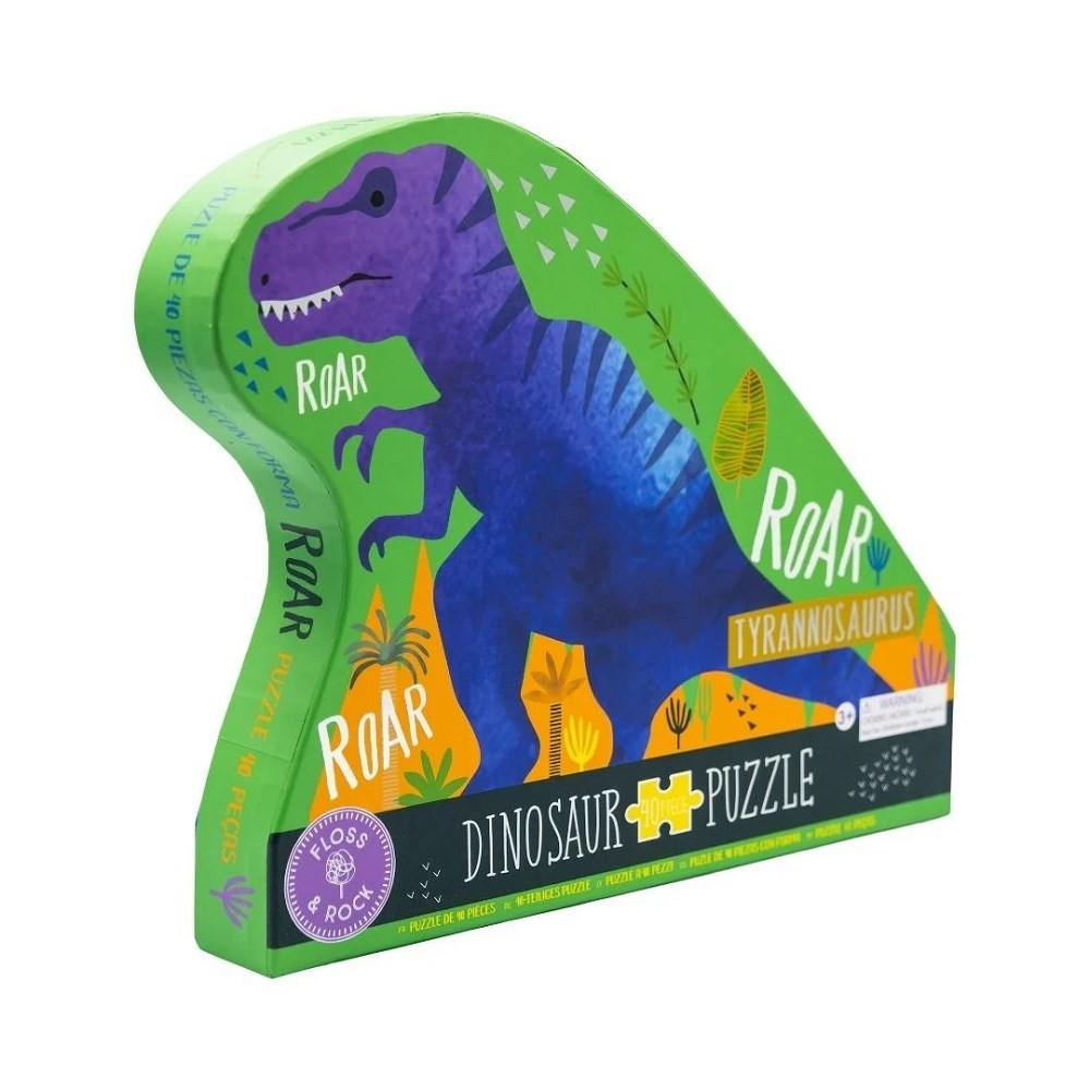 Floss Rock 40 Parça Dinozor Şekilli Yap-Boz - Dino