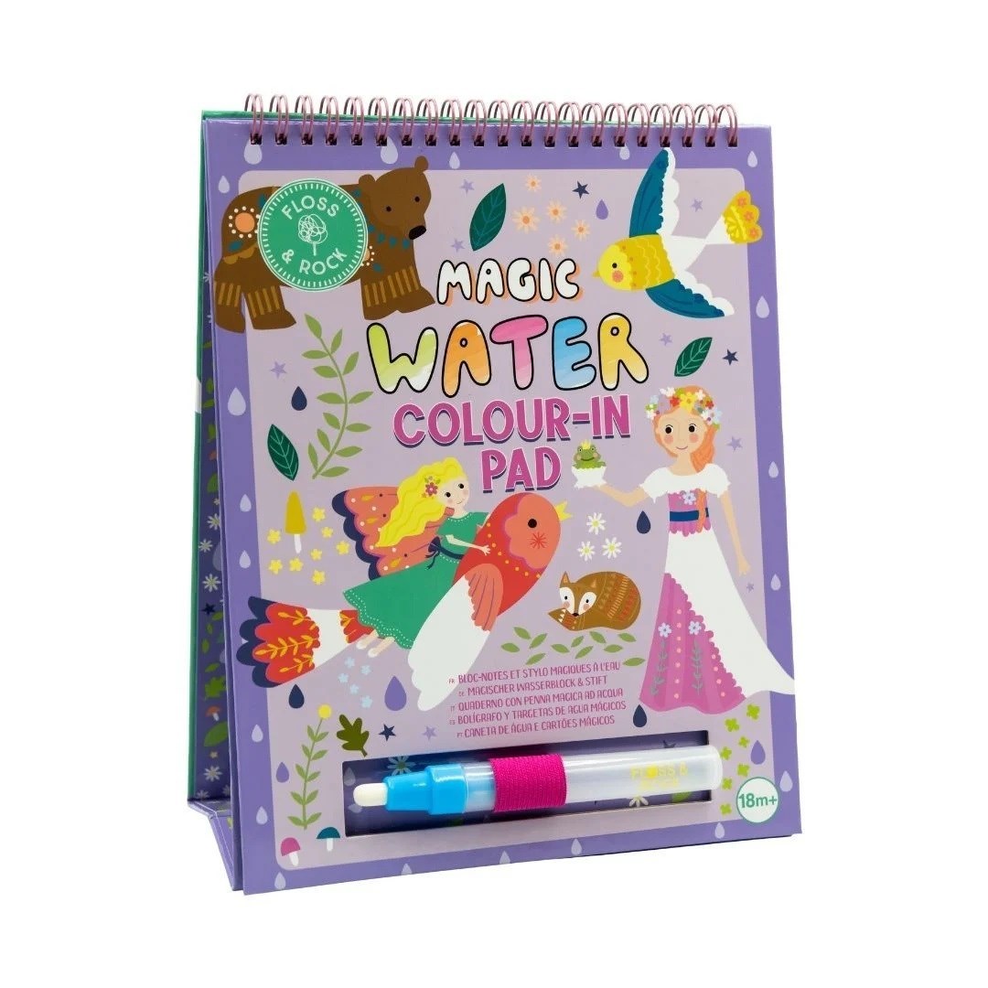 Floss Rock Renk Değiştiren Water Magic Boyama Kitabı - Fairy Tale