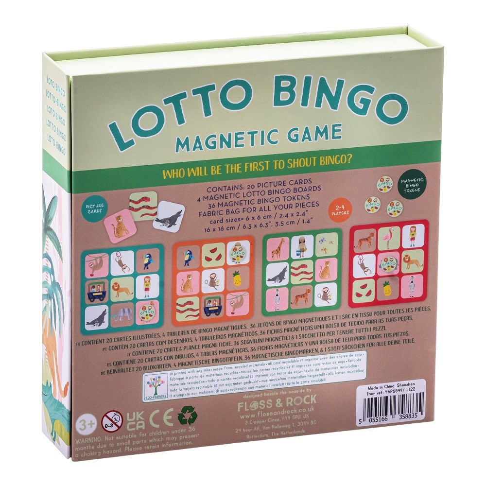 Floss Rock Mıknatıslı Bingo Şans Oyunu - Jungle 