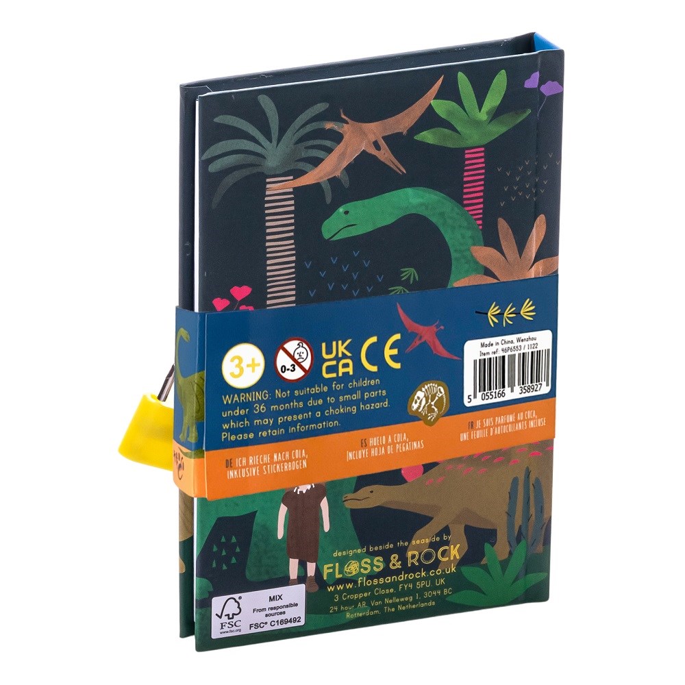 Floss Rock Kokulu Kilitli Günlük - Dino 