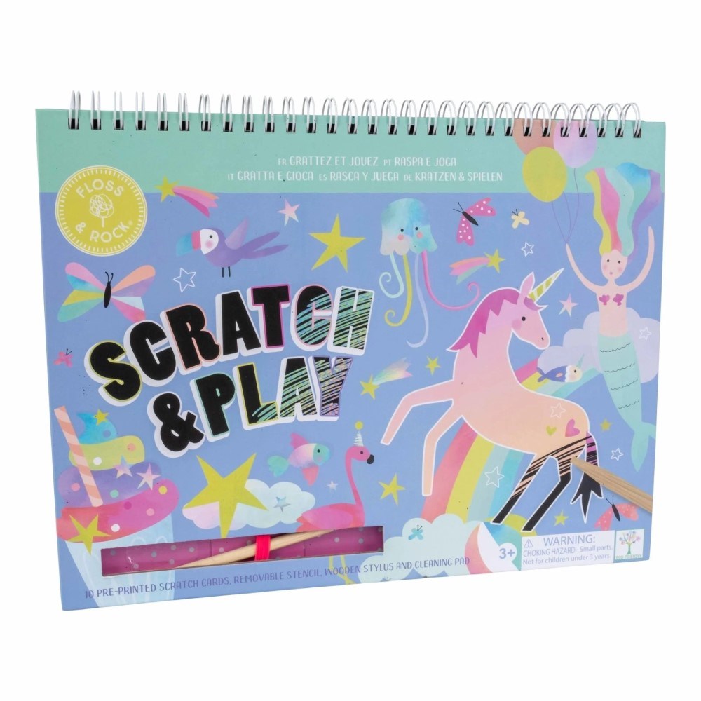 Floss Rock Scratch and Play Aktivite Kitabı Fantasy 