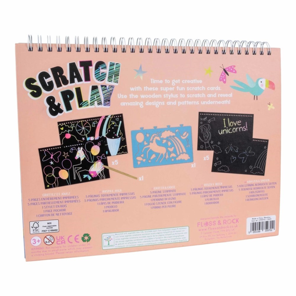 Floss Rock Scratch and Play Aktivite Kitabı Fantasy 