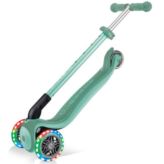 Globber Primo Plus Katlanabilir Işıklı Scooter - Mint Yeşili 