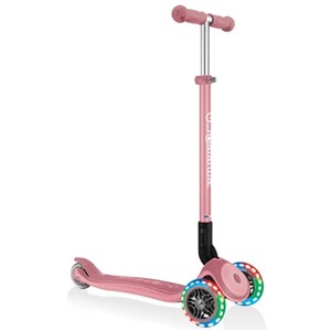 Globber Primo Plus Katlanabilir Işıklı Scooter - Pastel Pembe