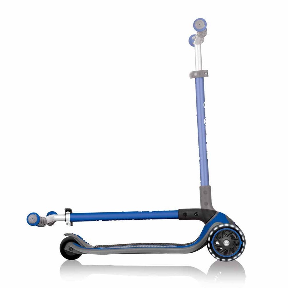 Globber Master  Işıklı Katlanabilir Scooter - Lacivert 4 Yaş+ 