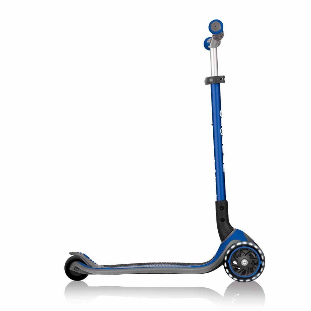 Globber Master  Işıklı Katlanabilir Scooter - Lacivert 4 Yaş+ 