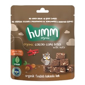 Humm Organik Fındıklı Kakaolu Glutensiz Vegan Kek