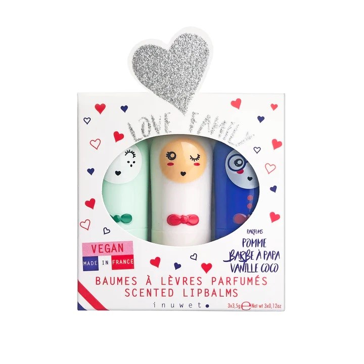 Inuwet Dudak Koruyucu Lip Balm Love Family 3'lü Set 