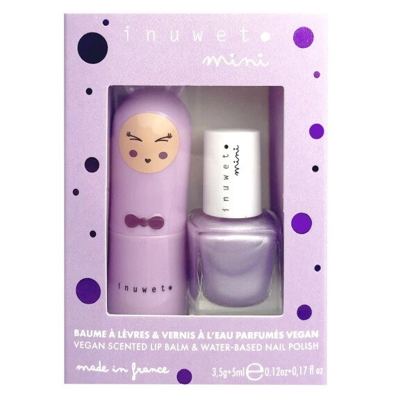 Inuwet Purple Lip Balm ve Oje 2'li Set 