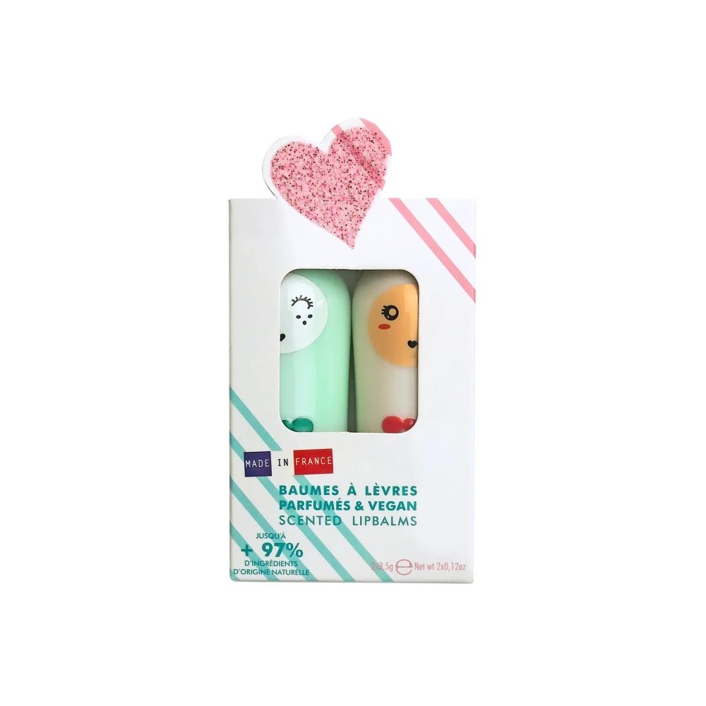 Inuwet Dudak Koruyucu Lip Balm Pastel Sweet 2'li Set 