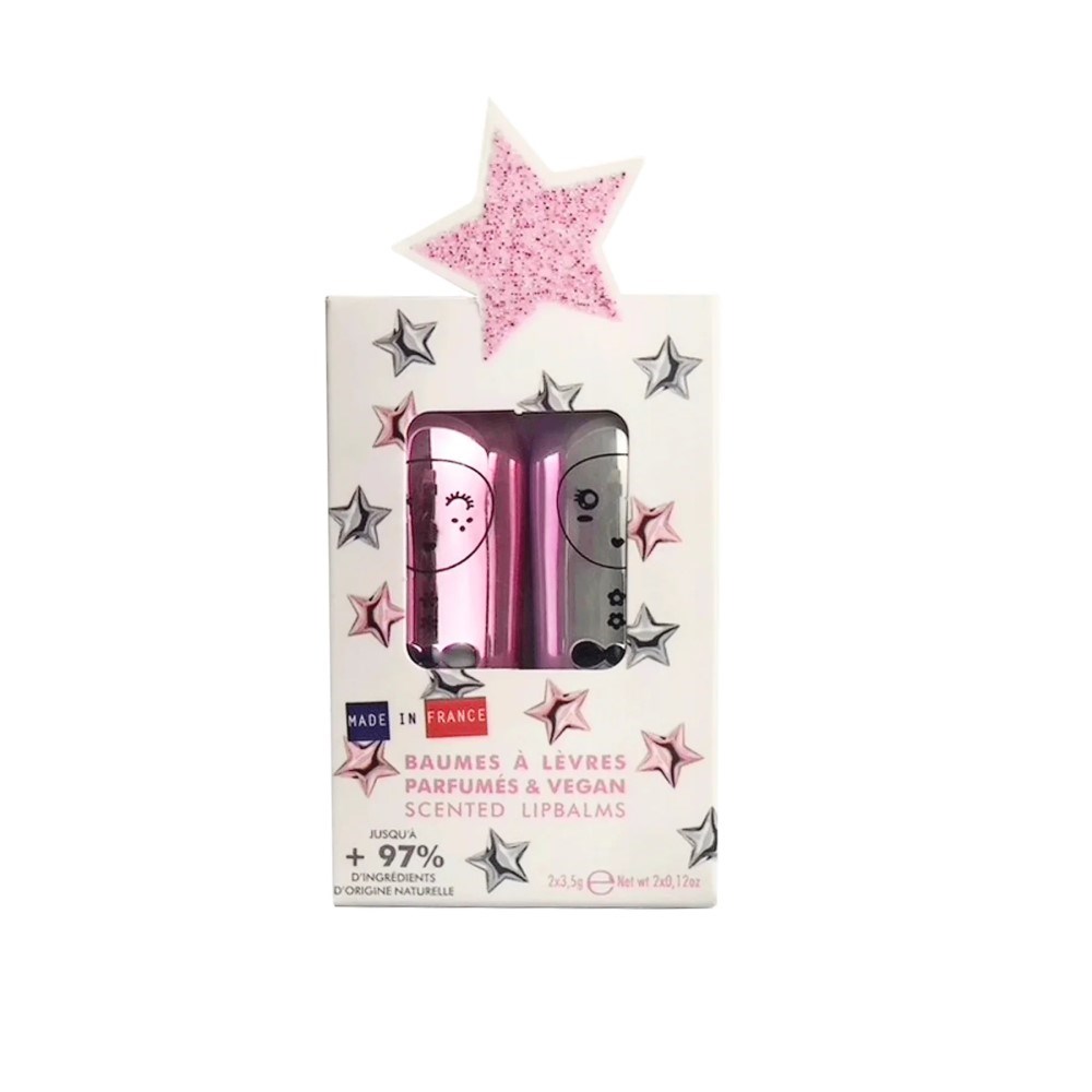 Inuwet Dudak Koruyucu Lip Balm Stars Silver Pink 2'li Set 