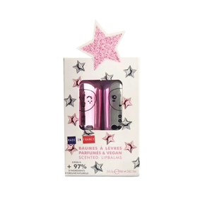 Inuwet Dudak Koruyucu Lip Balm Stars Silver Pink 2'li Set